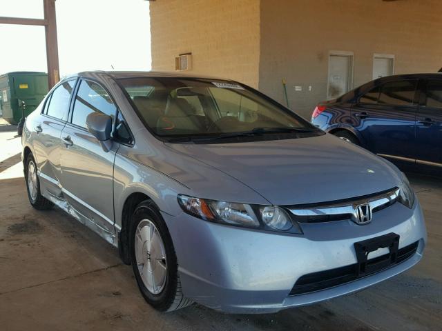 JHMFA36218S004395 - 2008 HONDA CIVIC HYBR SILVER photo 1