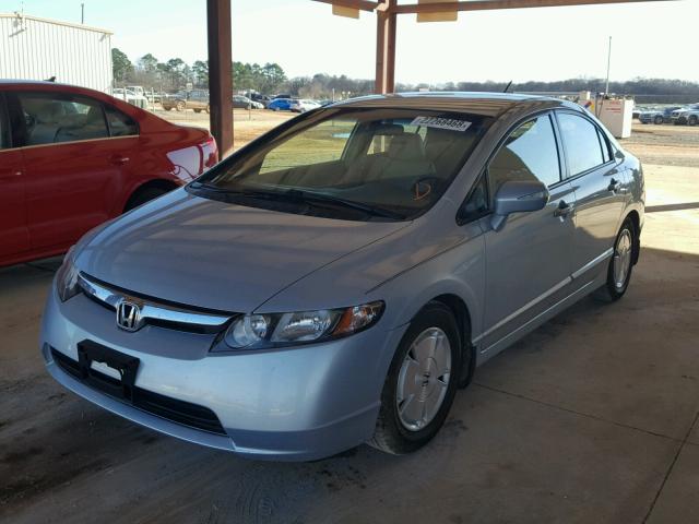 JHMFA36218S004395 - 2008 HONDA CIVIC HYBR SILVER photo 2