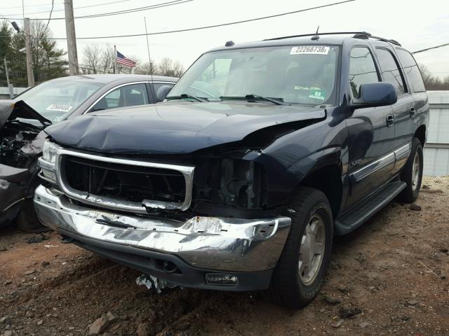 1GKEK13T95J216799 - 2005 GMC YUKON BLUE photo 2