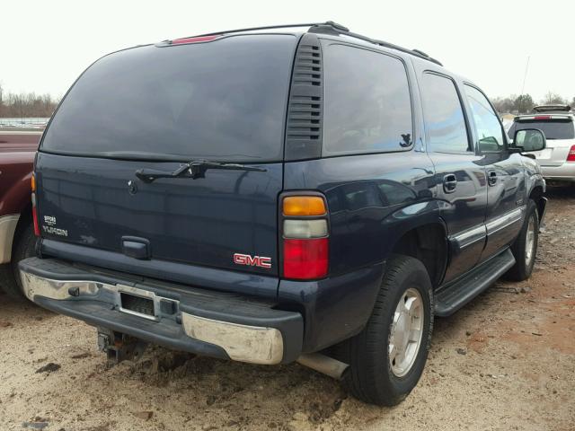 1GKEK13T95J216799 - 2005 GMC YUKON BLUE photo 4