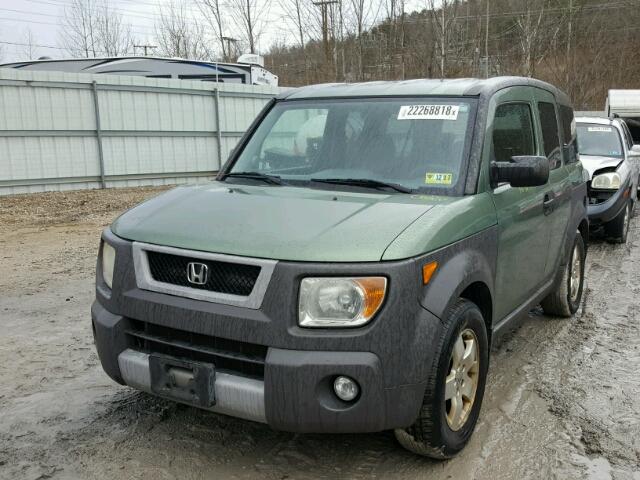 5J6YH28683L048309 - 2003 HONDA ELEMENT EX GREEN photo 2