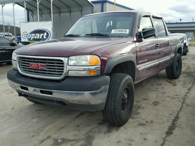 1GTHC23U82F170739 - 2002 GMC SIERRA C25 BURGUNDY photo 2