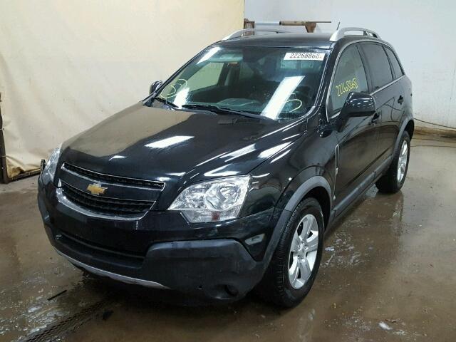 3GNAL2EK3ES609754 - 2014 CHEVROLET CAPTIVA LS BLACK photo 2