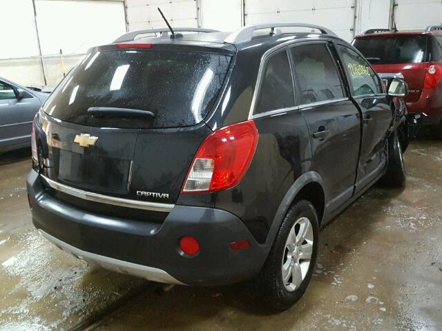 3GNAL2EK3ES609754 - 2014 CHEVROLET CAPTIVA LS BLACK photo 4