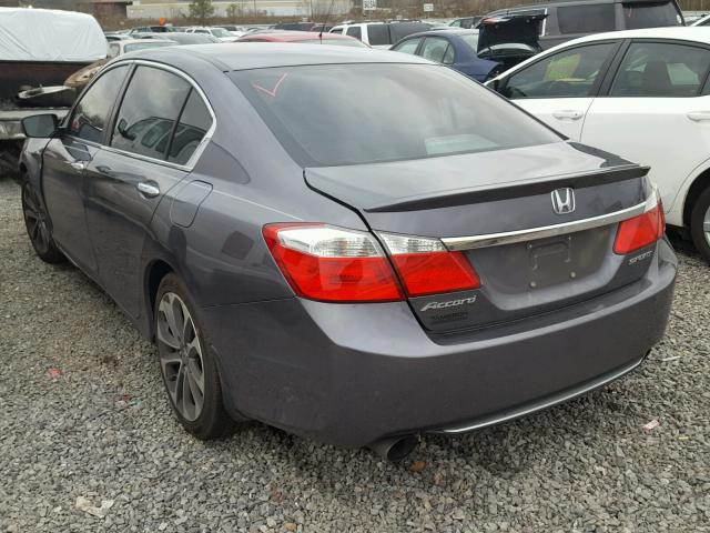 1HGCR2F53DA258595 - 2013 HONDA ACCORD SPO GRAY photo 3