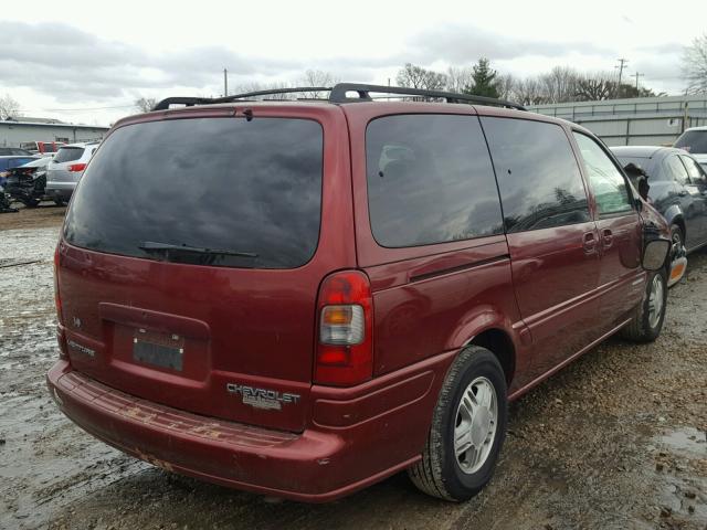 1GNDX13E9YD294956 - 2000 CHEVROLET VENTURE LU BURGUNDY photo 4