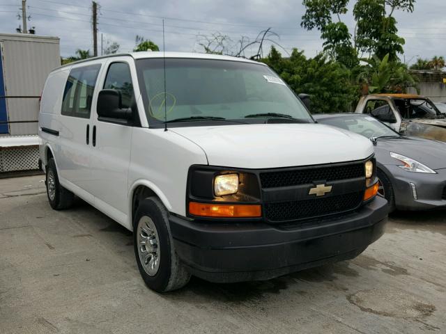 1GCSGAFX7C1144562 - 2012 CHEVROLET EXPRESS G1 WHITE photo 1