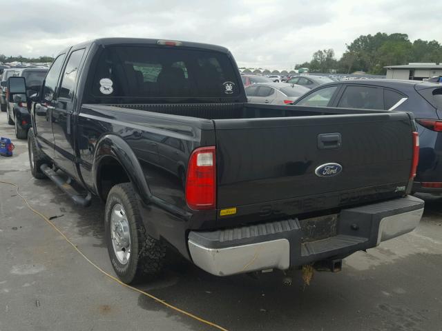 1FT7W2A67BEC54063 - 2011 FORD F250 SUPER BLACK photo 3