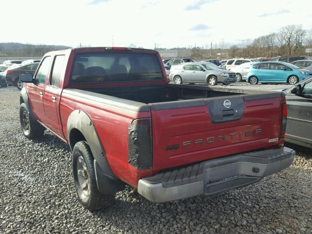 1N6ED29X43C469193 - 2003 NISSAN FRONTIER C RED photo 3