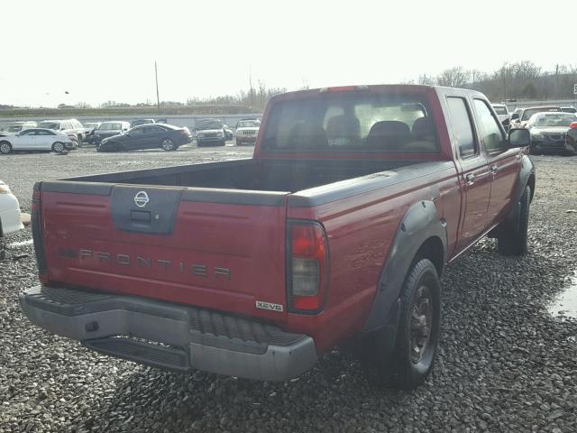 1N6ED29X43C469193 - 2003 NISSAN FRONTIER C RED photo 4