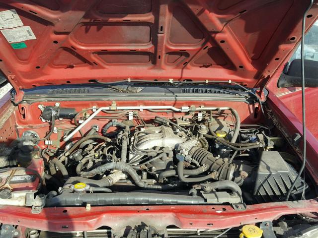 1N6ED29X43C469193 - 2003 NISSAN FRONTIER C RED photo 7