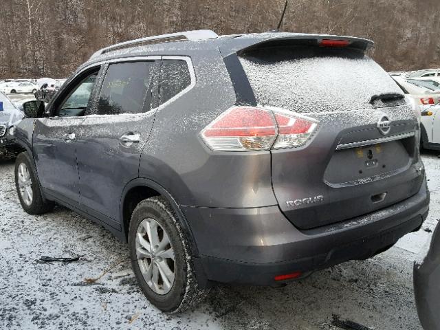 KNMAT2MV0FP578516 - 2015 NISSAN ROGUE S GRAY photo 3