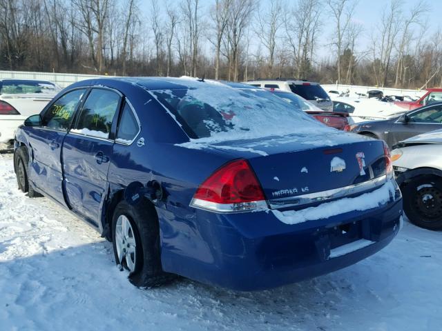 2G1WB58K869139422 - 2006 CHEVROLET IMPALA LS BLUE photo 3