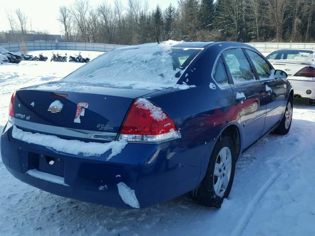 2G1WB58K869139422 - 2006 CHEVROLET IMPALA LS BLUE photo 4