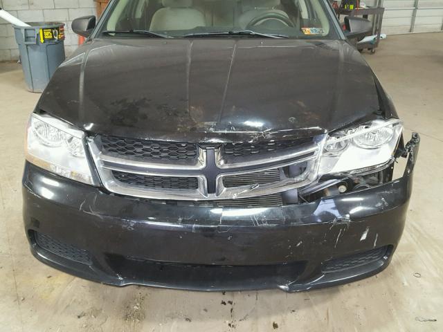 1B3BD4FB9BN557297 - 2011 DODGE AVENGER EX BLACK photo 7