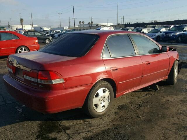 1HGCG16531A023450 - 2001 HONDA ACCORD EX RED photo 4