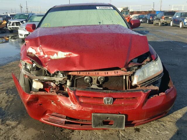 1HGCG16531A023450 - 2001 HONDA ACCORD EX RED photo 9