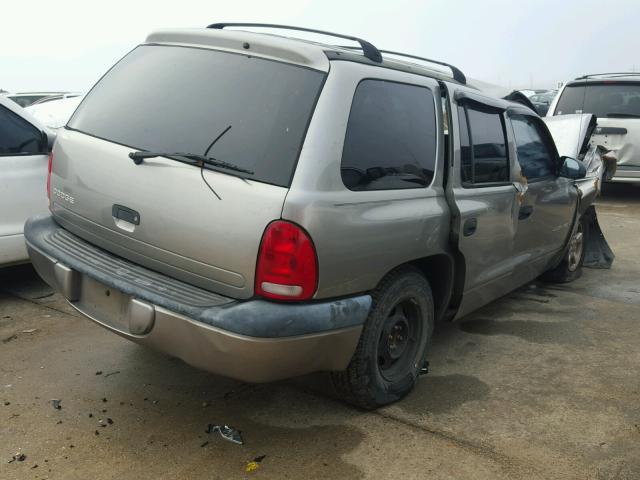 1B4HR28N01F576008 - 2001 DODGE DURANGO TAN photo 4