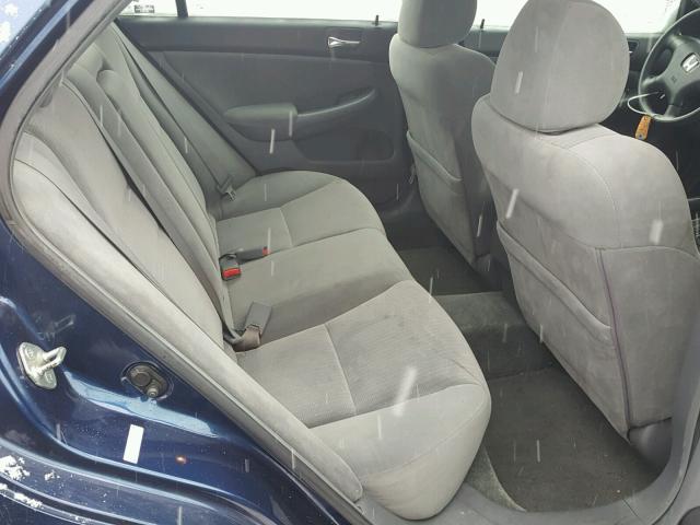 1HGCM563X4A176815 - 2004 HONDA ACCORD LX BLUE photo 6