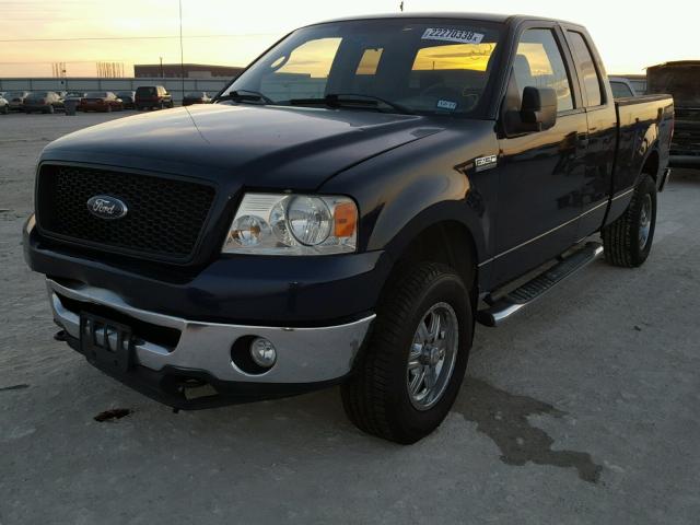 1FTPX14566FA25299 - 2006 FORD F150 BLUE photo 2