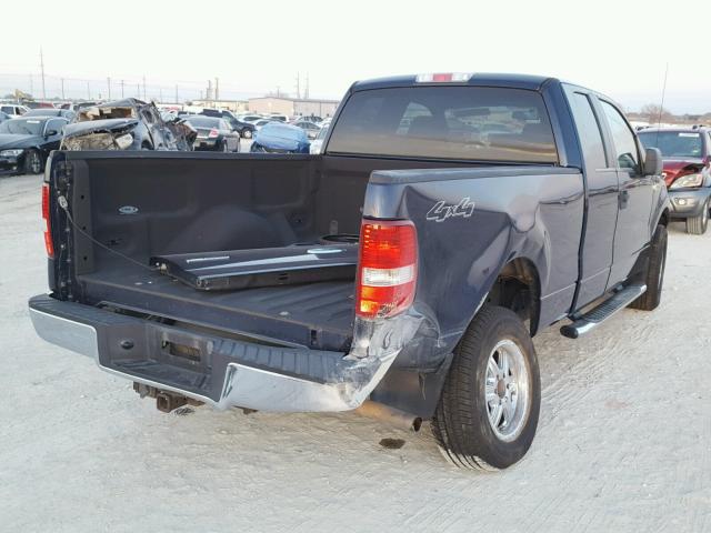 1FTPX14566FA25299 - 2006 FORD F150 BLUE photo 4