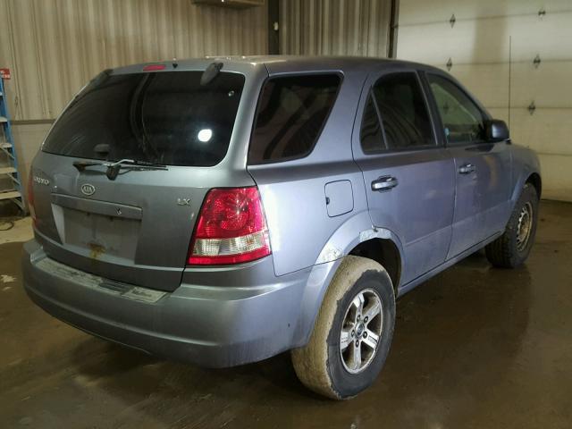 KNDJC733535074130 - 2003 KIA SORENTO EX GRAY photo 4