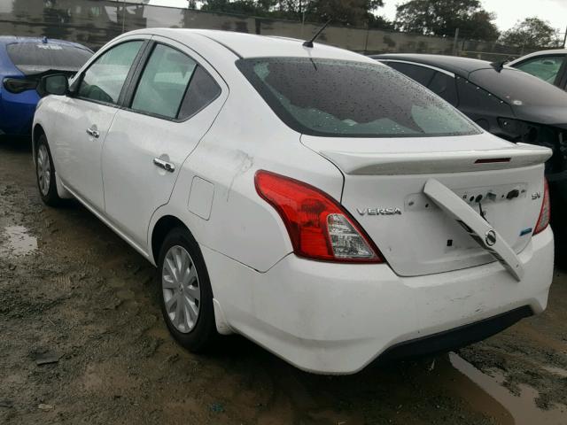 3N1CN7AP6FL821363 - 2015 NISSAN VERSA S WHITE photo 3