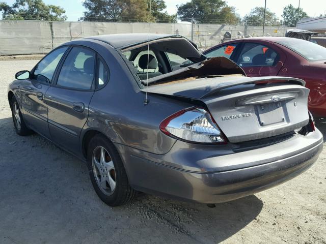 1FAHP55S22G246439 - 2002 FORD TAURUS SES GRAY photo 3