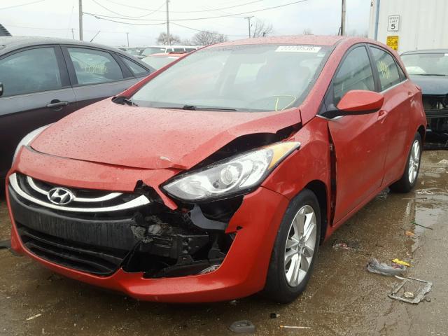 KMHD35LH3FU238011 - 2015 HYUNDAI ELANTRA GT RED photo 2