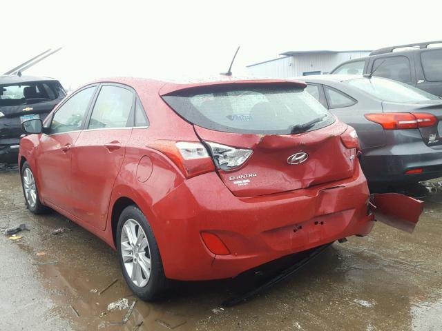 KMHD35LH3FU238011 - 2015 HYUNDAI ELANTRA GT RED photo 3