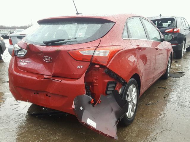 KMHD35LH3FU238011 - 2015 HYUNDAI ELANTRA GT RED photo 4