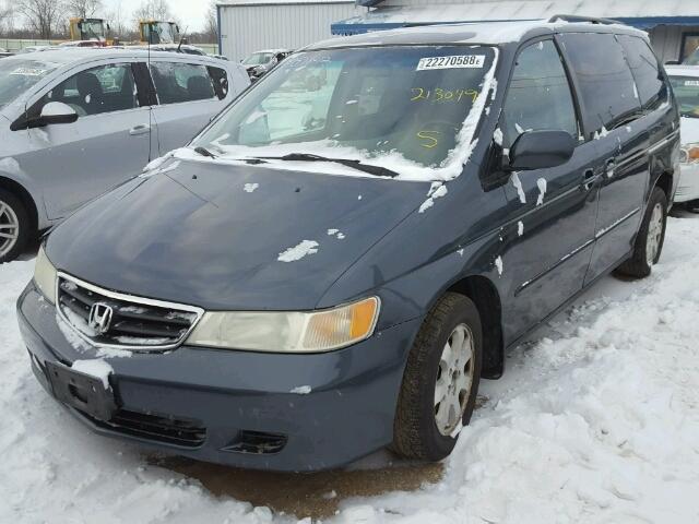 5FNRL18633B114545 - 2003 HONDA ODYSSEY EX TURQUOISE photo 2