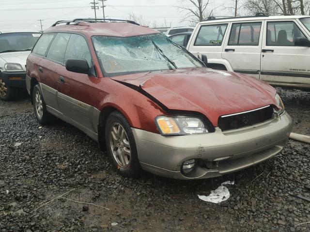 4S3BH665027654840 - 2002 SUBARU LEGACY OUT RED photo 1