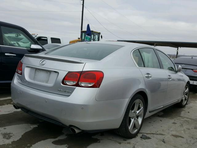 JTHBN96S565007446 - 2006 LEXUS GS GENERAT SILVER photo 4