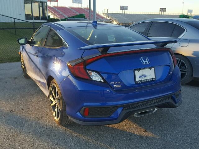 2HGFC3A54HH752919 - 2017 HONDA CIVIC SI BLUE photo 3