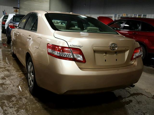 4T1BF3EK6BU772982 - 2011 TOYOTA CAMRY BASE TAN photo 3