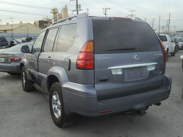 JTJBT20X450079606 - 2005 LEXUS GX 470 GRAY photo 3