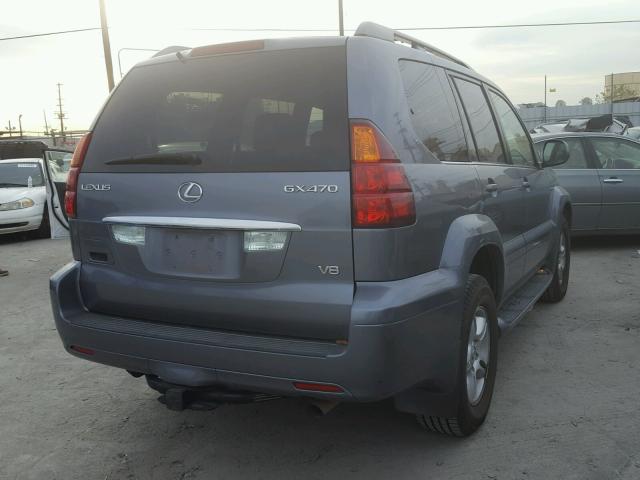 JTJBT20X450079606 - 2005 LEXUS GX 470 GRAY photo 4