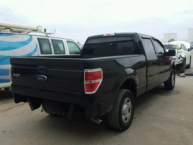 1FTRW12W09FB13180 - 2009 FORD F150 SUPER BLACK photo 4