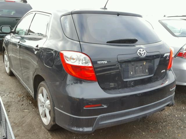 2T1LE40E89C005290 - 2009 TOYOTA COROLLA MA BLACK photo 3