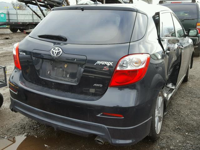 2T1LE40E89C005290 - 2009 TOYOTA COROLLA MA BLACK photo 4