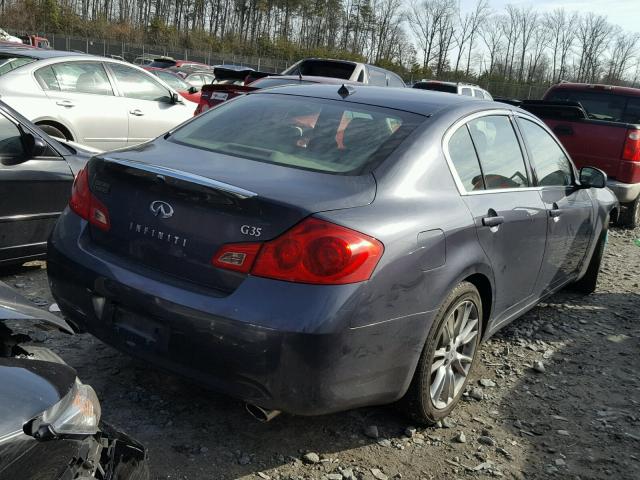 JNKBV61E77M715821 - 2007 INFINITI G35 GRAY photo 4