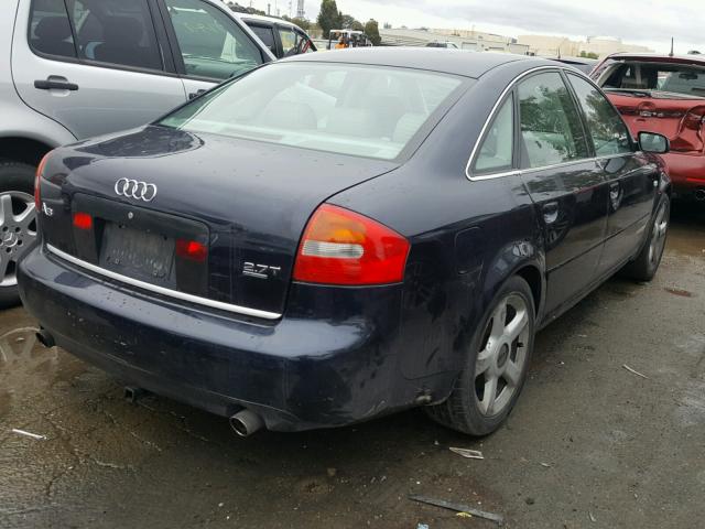 WAULD64B23N082494 - 2003 AUDI A6 2.7T QU BLUE photo 4