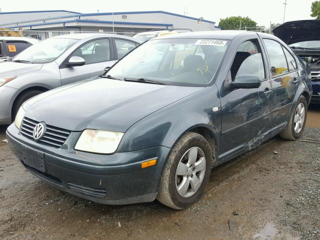 3VWSK69M43M022318 - 2003 VOLKSWAGEN JETTA GLS GREEN photo 2