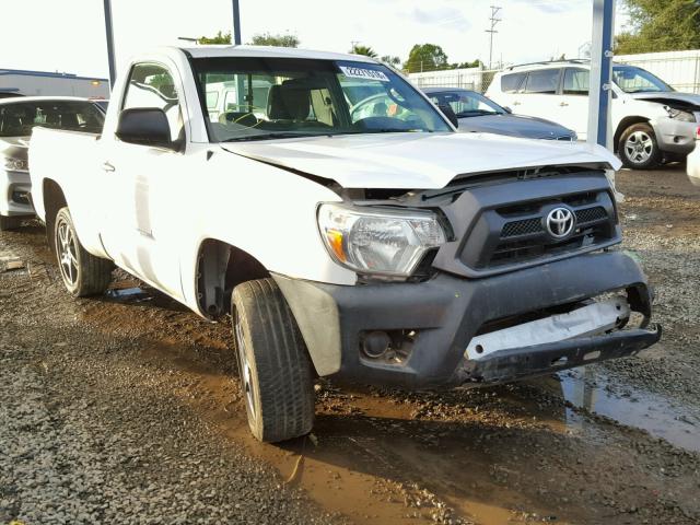 5TFNX4CN8EX041751 - 2014 TOYOTA TACOMA WHITE photo 1