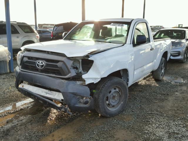 5TFNX4CN8EX041751 - 2014 TOYOTA TACOMA WHITE photo 2