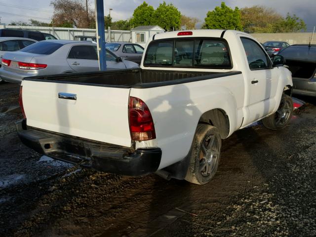 5TFNX4CN8EX041751 - 2014 TOYOTA TACOMA WHITE photo 4