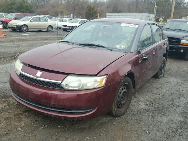 1G8AJ52F63Z112148 - 2003 SATURN ION LEVEL MAROON photo 2