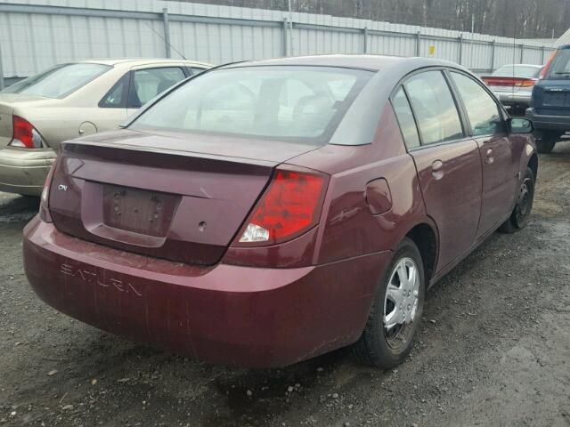 1G8AJ52F63Z112148 - 2003 SATURN ION LEVEL MAROON photo 4