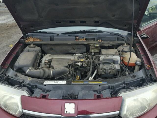 1G8AJ52F63Z112148 - 2003 SATURN ION LEVEL MAROON photo 7